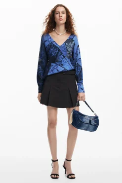 Ropa De Punto|Jerséis-Desigual Jersey estampado arty