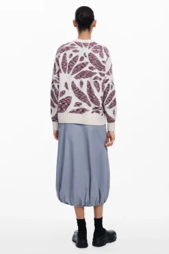 Ropa De Punto|Jerséis-Desigual Jersey estampado hojas