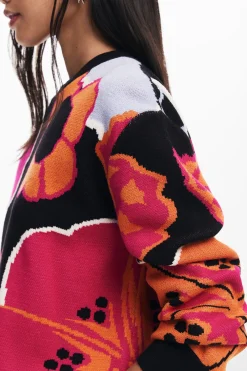 Ropa De Punto|Jerséis-Desigual Jersey flores