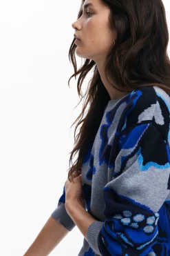 Ropa De Punto|Jerséis-Desigual Jersey flores
