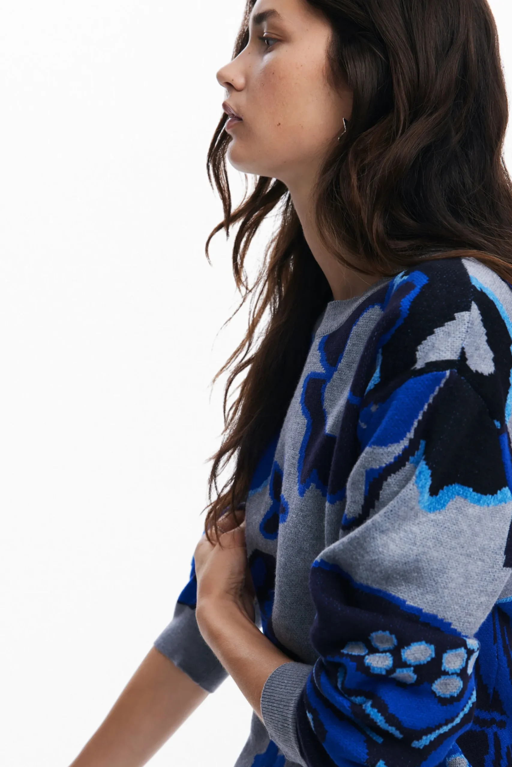 Ropa De Punto|Jerséis-Desigual Jersey flores