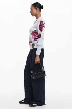 Ropa De Punto|Jerséis-Desigual Jersey flores M. Christian Lacroix