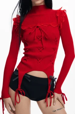 Ropa De Punto|Jerséis-Desigual Jersey lazos María Escoté