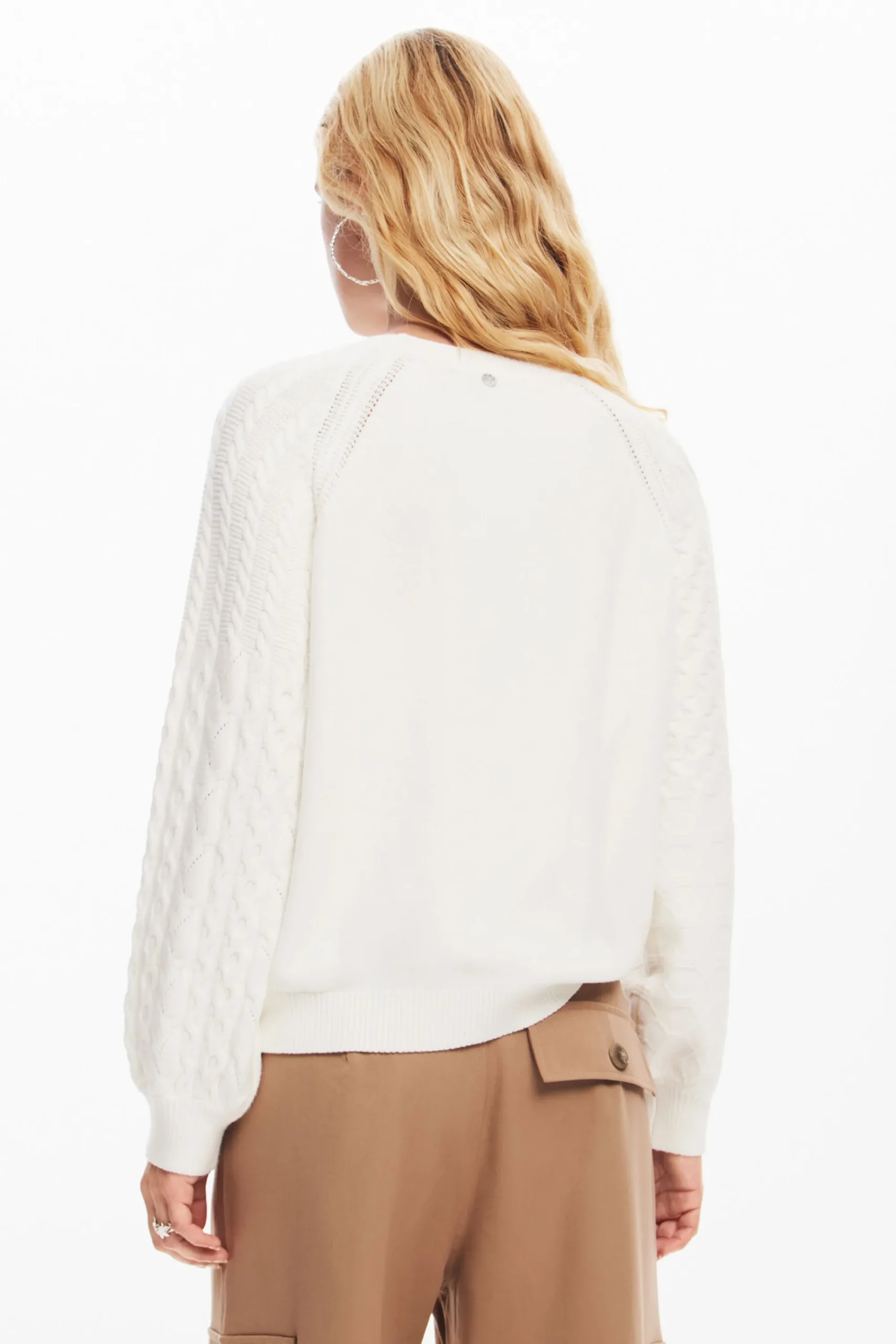 Ropa De Punto|Jerséis-Desigual Jersey mangas textura