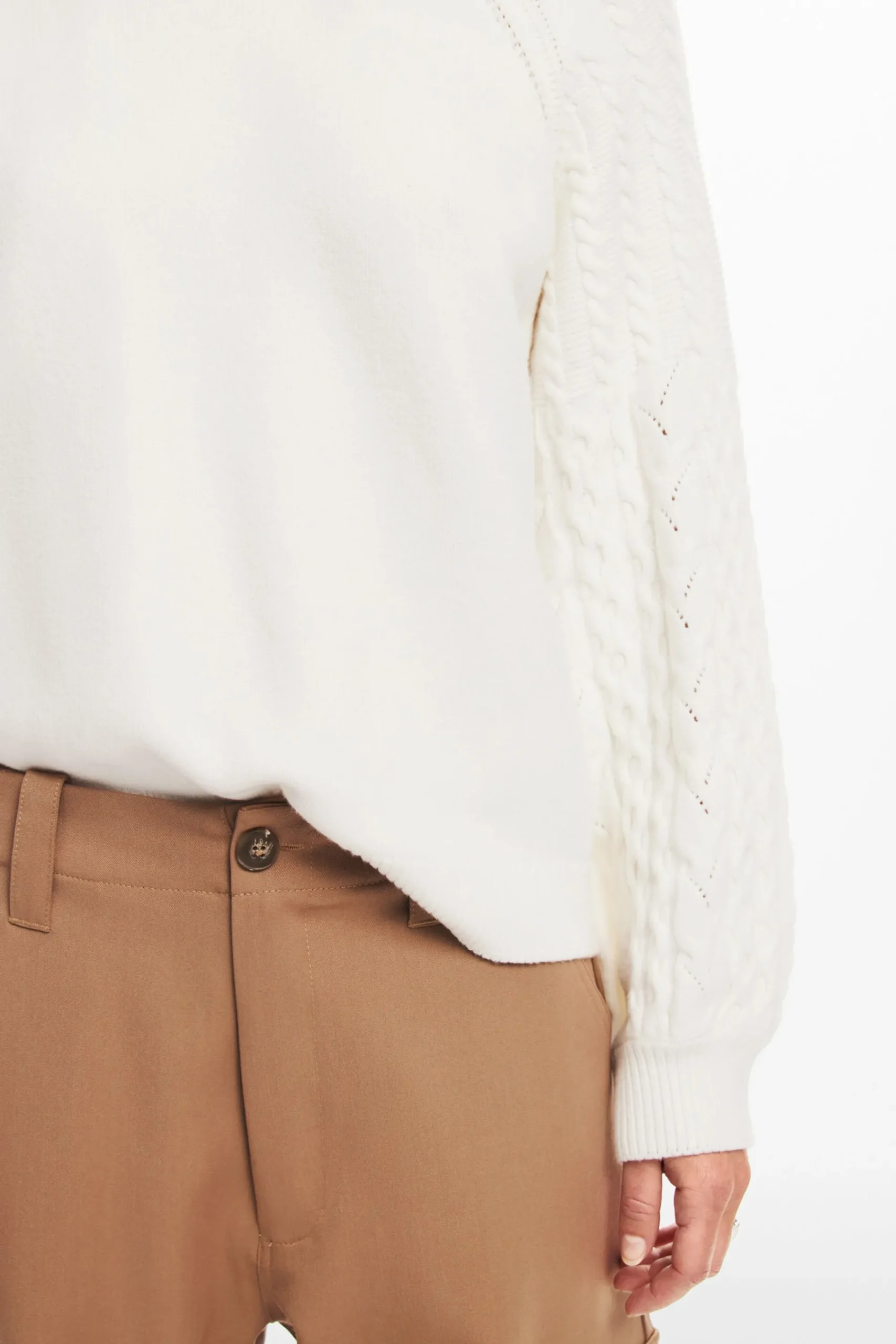 Ropa De Punto|Jerséis-Desigual Jersey mangas textura