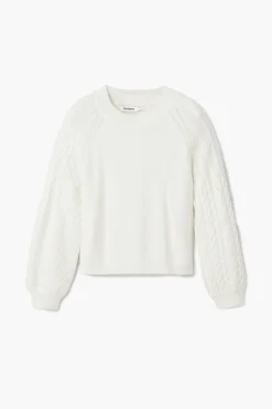 Ropa De Punto|Jerséis-Desigual Jersey mangas textura