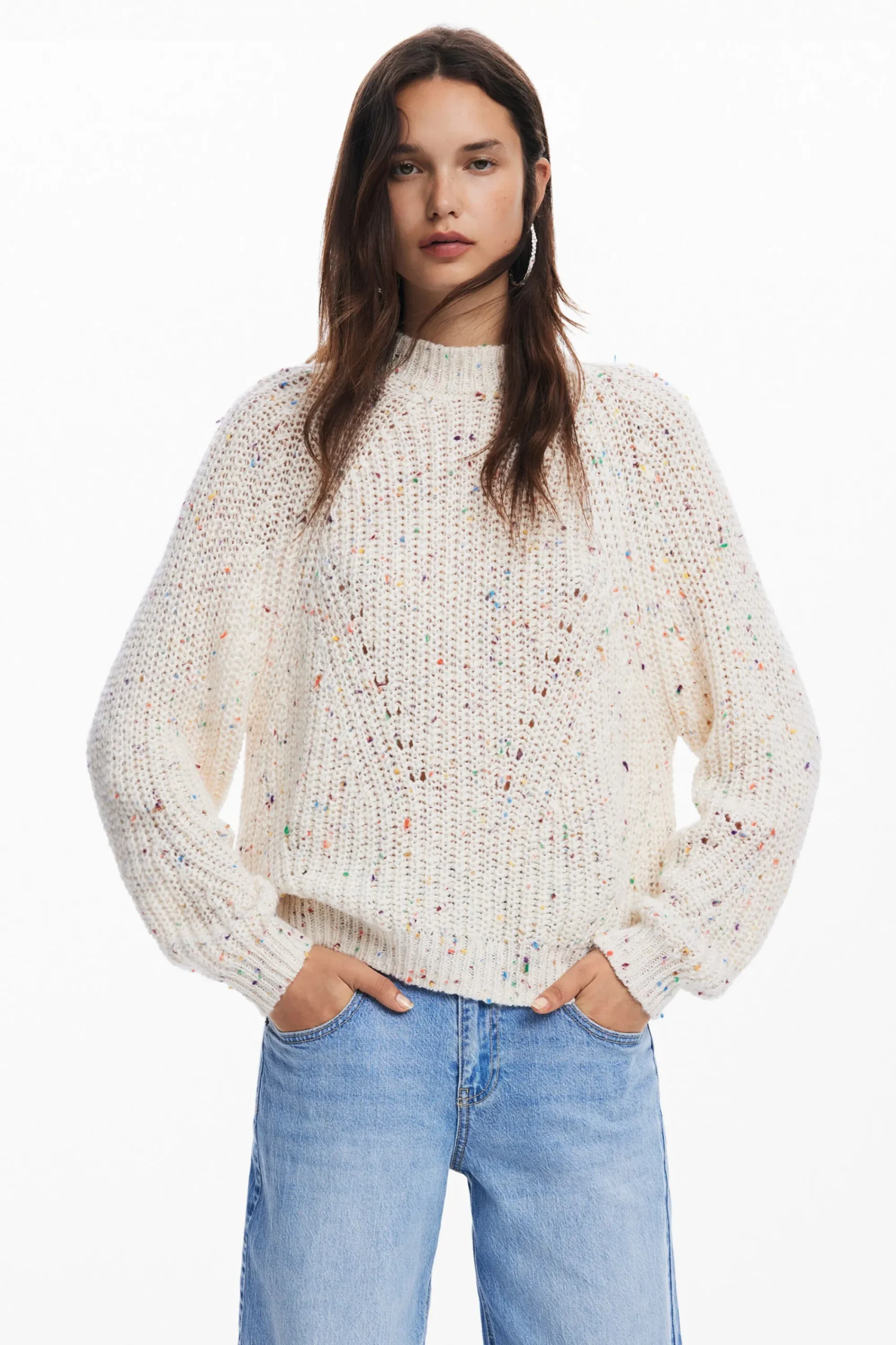 Ropa De Punto|Jerséis-Desigual Jersey oversize punto