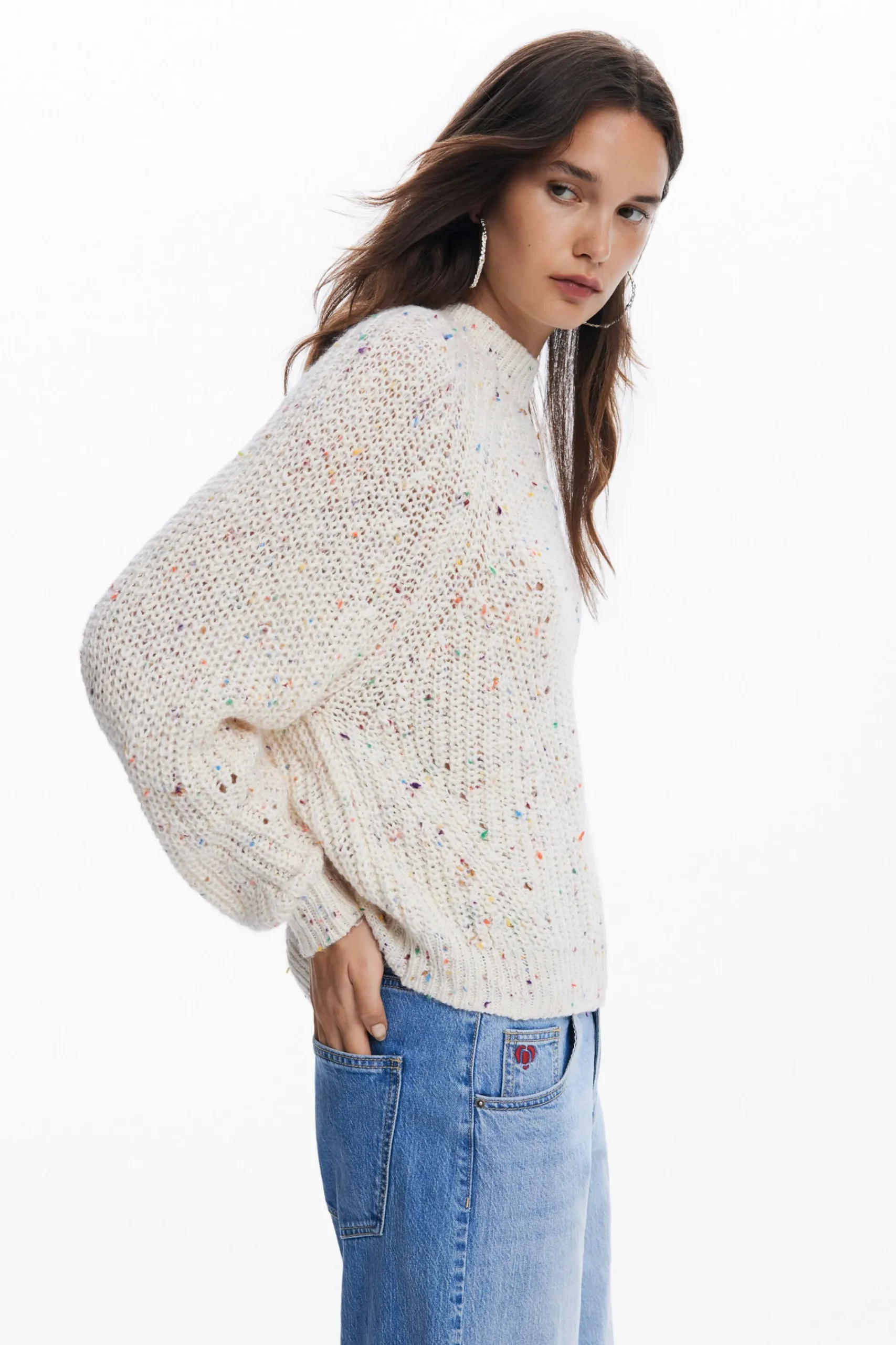 Ropa De Punto|Jerséis-Desigual Jersey oversize punto