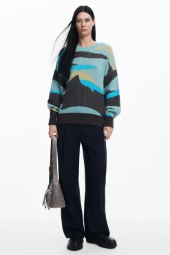 Ropa De Punto|Jerséis-Desigual Jersey paisaje