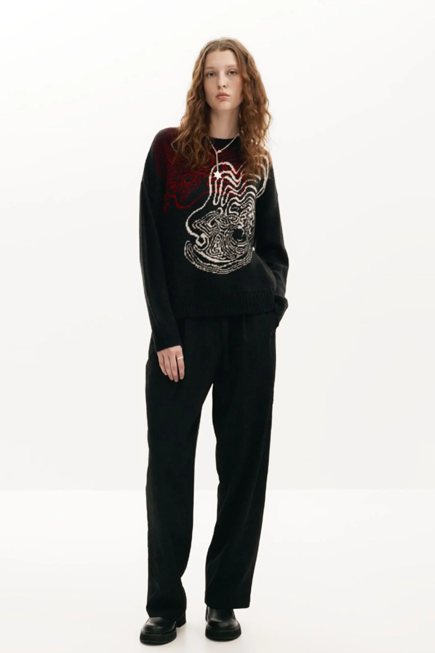 Ropa De Punto|Jerséis-Desigual Jersey punto ondas M. Christian Lacroix