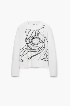 Ropa De Punto|Jerséis-Desigual Jersey trazos M. Christian Lacroix