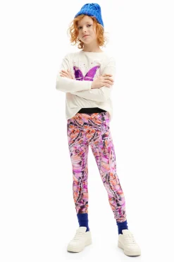 Faldas Y Pantalones|Leggings-Desigual Leggings alas de mariposa
