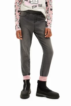 Faldas Y Pantalones-Desigual Leggings denim elásticos
