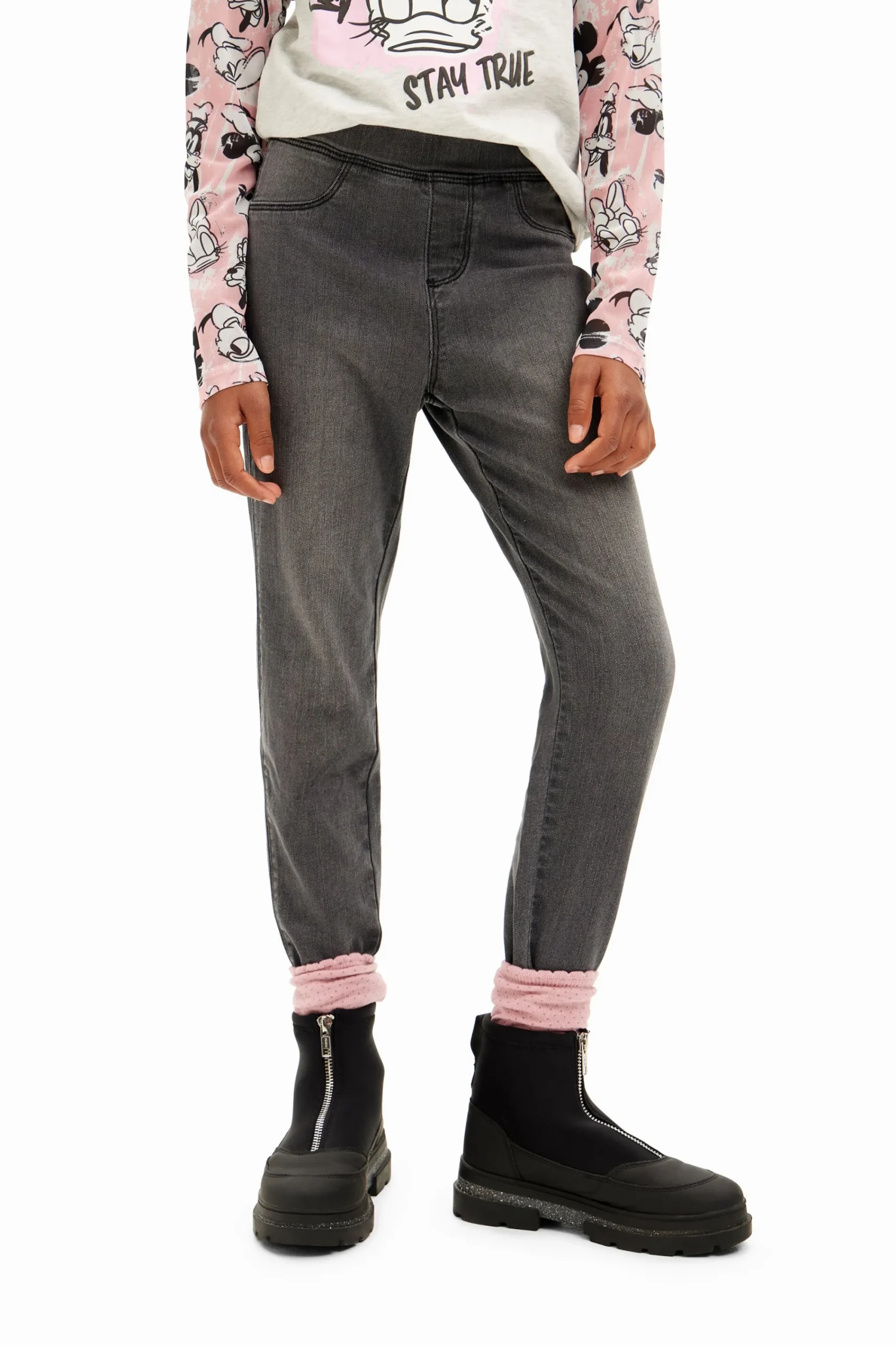 Faldas Y Pantalones-Desigual Leggings denim elásticos