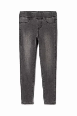 Faldas Y Pantalones-Desigual Leggings denim elásticos