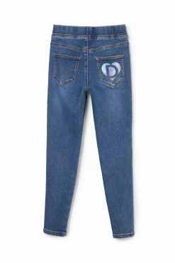 Faldas Y Pantalones-Desigual Leggings denim elásticos