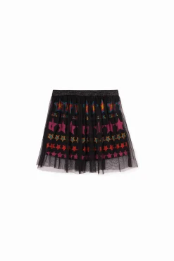 Faldas Y Pantalones-Desigual Minifalda estrellas