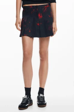 Faldas Y Shorts-Desigual Minifalda plisada M.Christian Lacroix