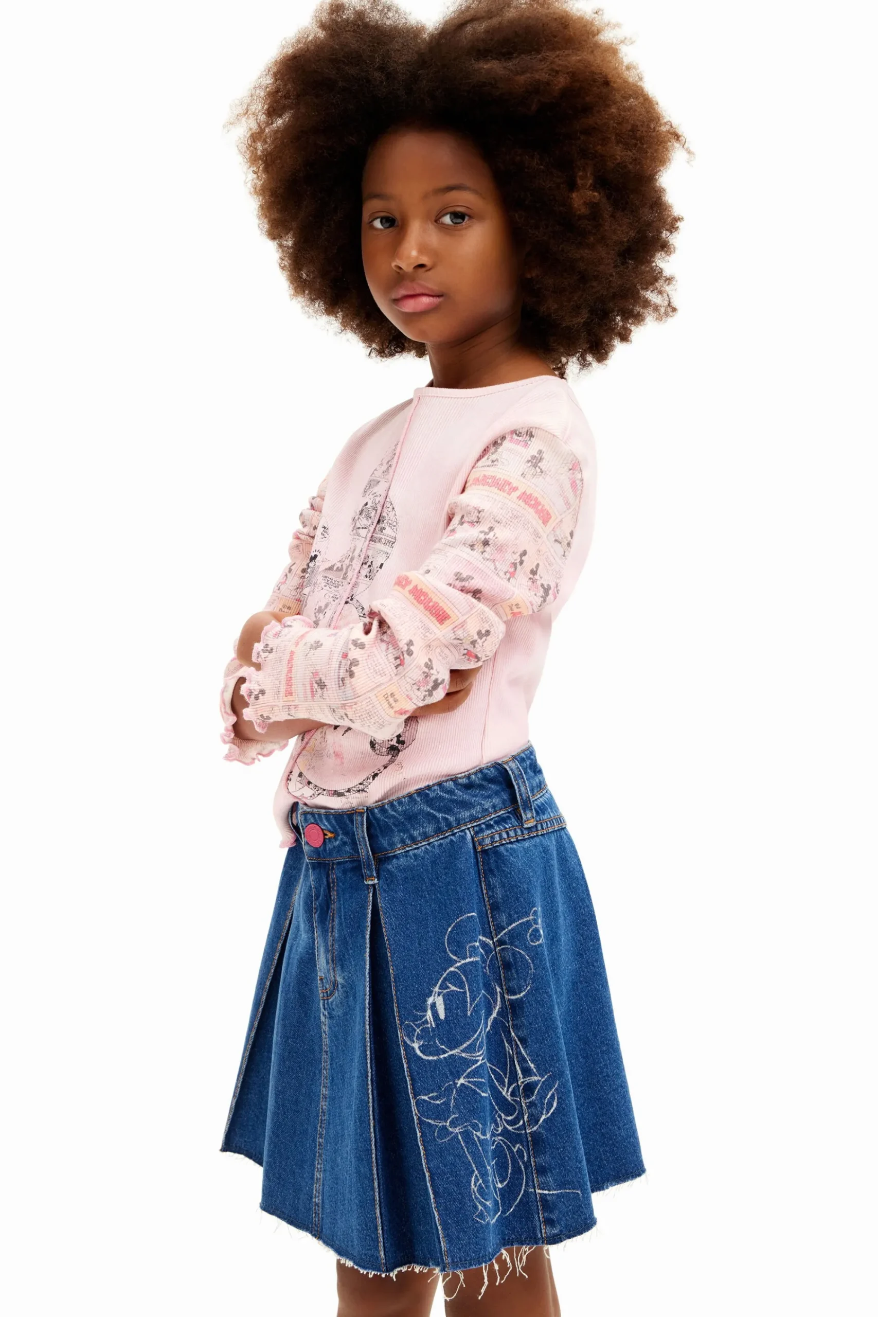 Faldas Y Pantalones-Desigual Minifalda vaquera Minnie