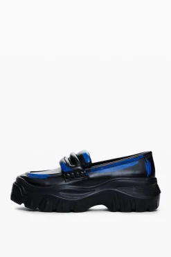 Zapatos-Desigual Mocasines chunky cuero