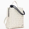 Mochilas|Mochilas-Desigual Mochila efecto piel círculos
