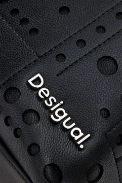Mochilas|Mochilas-Desigual Mochila efecto piel círculos