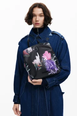 Mochilas|Mochilas-Desigual Mochila mini efecto piel