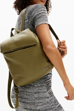 Bolsos De Piel|Mochilas-Desigual Mochila piel S acolchada