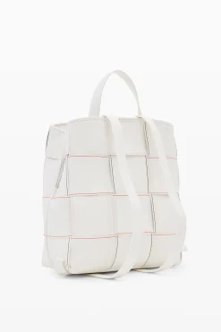 Mochilas|Mochilas-Desigual Mochila S trenzada pespuntes