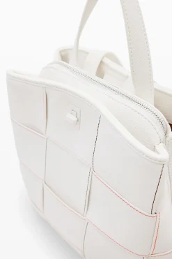 Mochilas|Mochilas-Desigual Mochila S trenzada pespuntes