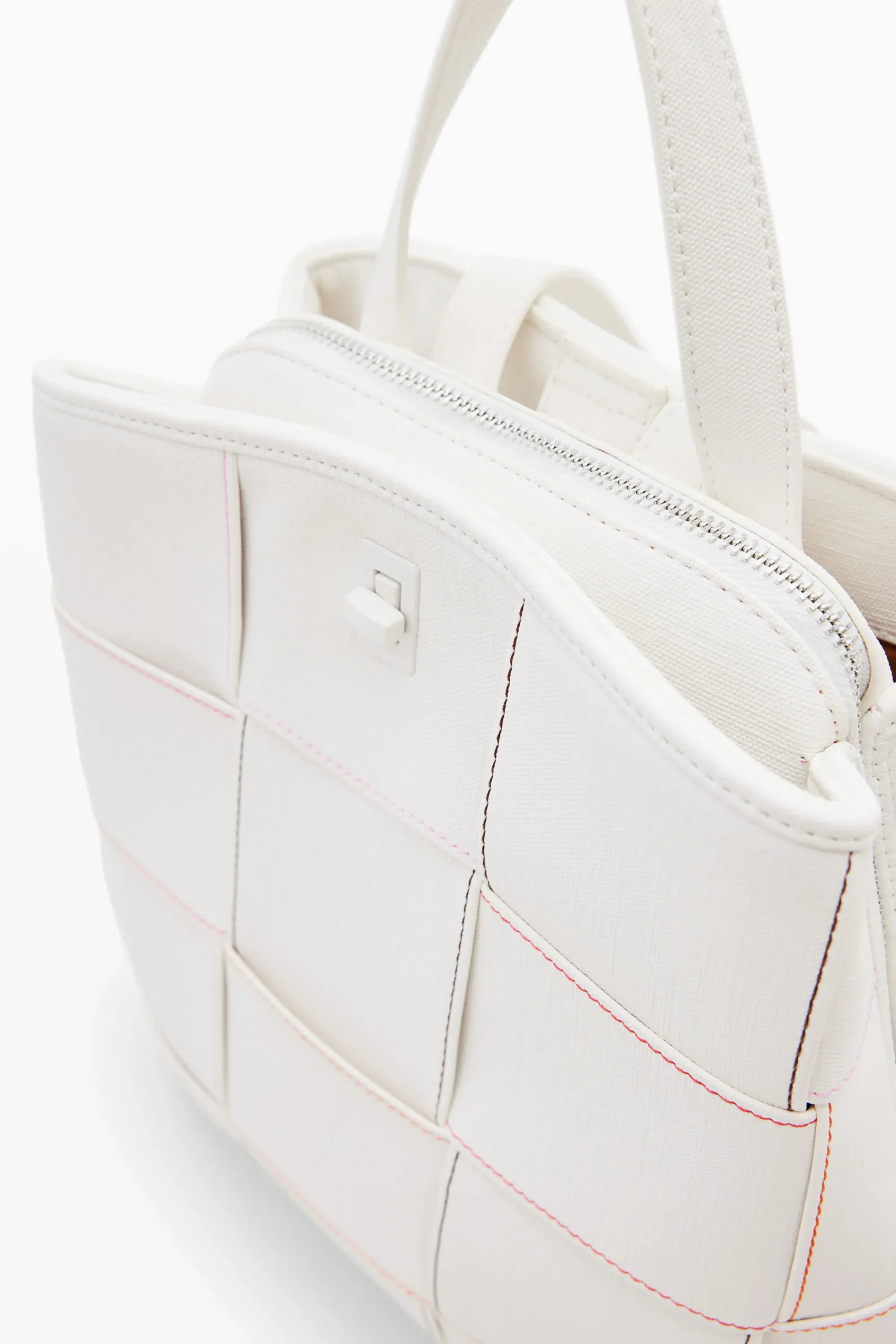 Mochilas|Mochilas-Desigual Mochila S trenzada pespuntes