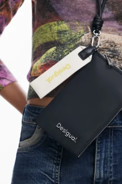 Monederos|Monederos-Desigual Monedero de nylon cremallera