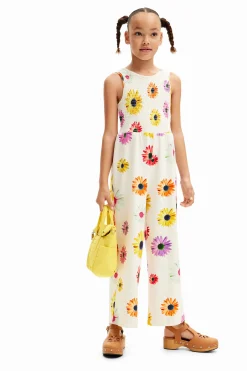 Faldas Y Pantalones|Vestidos-Desigual Mono largo tirantes margaritas