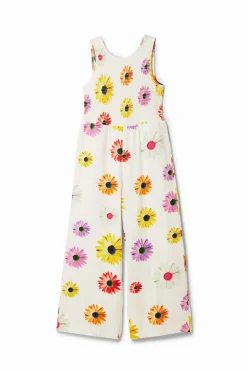 Faldas Y Pantalones|Vestidos-Desigual Mono largo tirantes margaritas