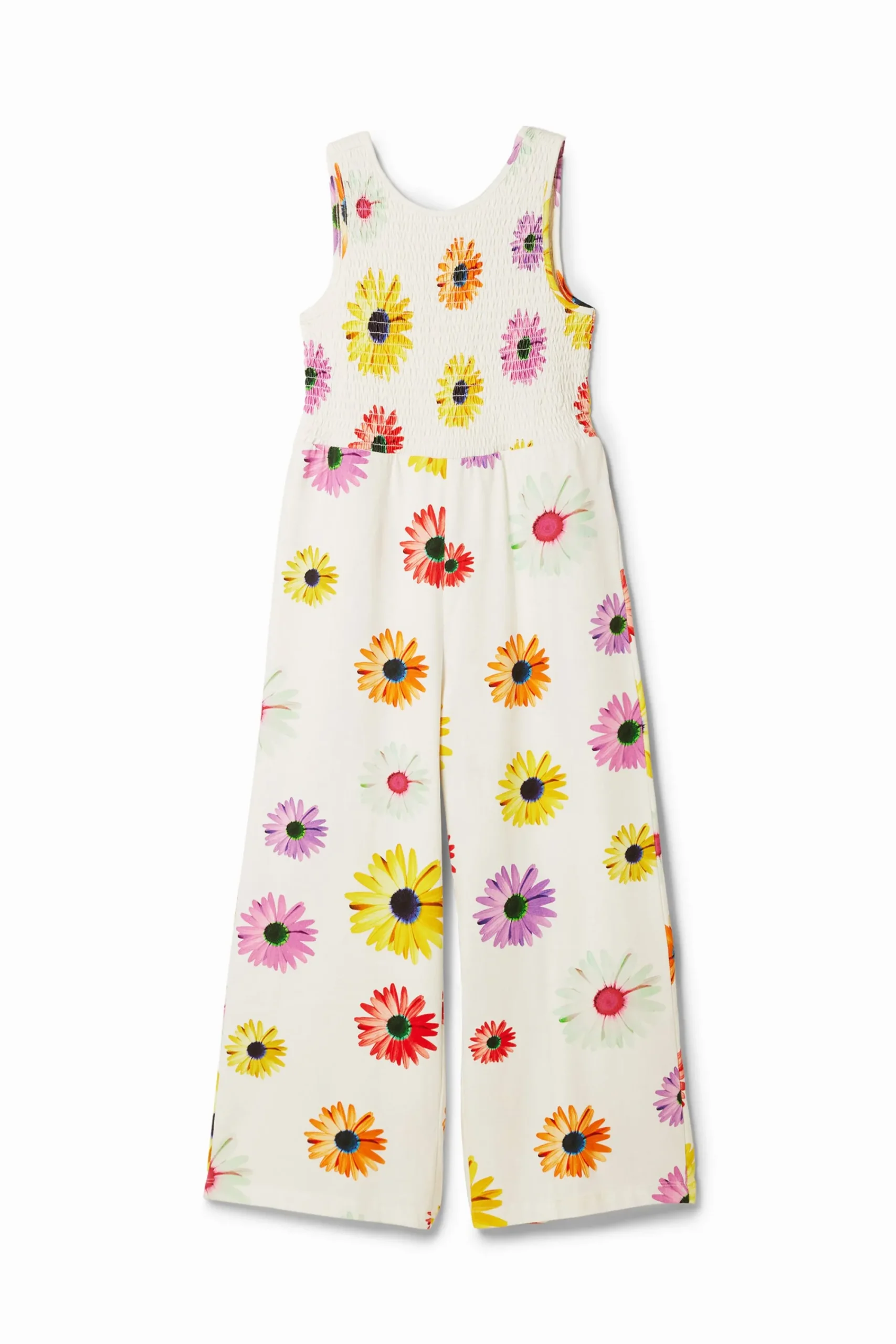 Faldas Y Pantalones|Vestidos-Desigual Mono largo tirantes margaritas