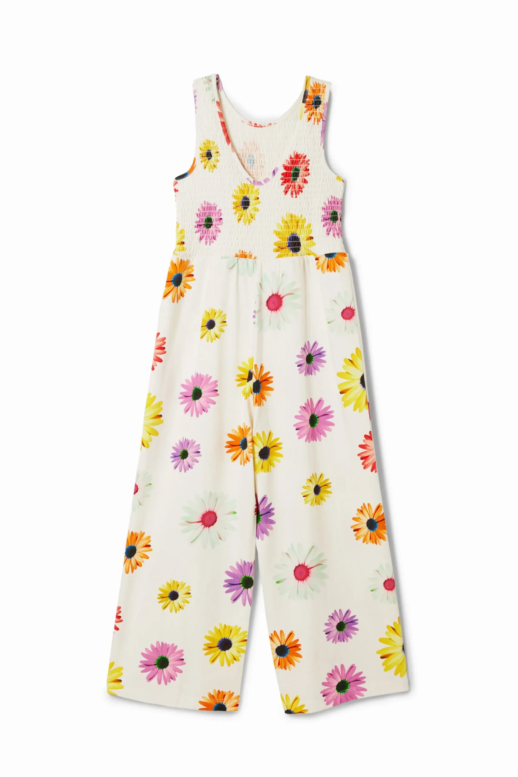Faldas Y Pantalones|Vestidos-Desigual Mono largo tirantes margaritas