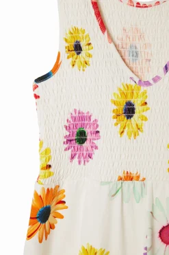 Faldas Y Pantalones|Vestidos-Desigual Mono largo tirantes margaritas