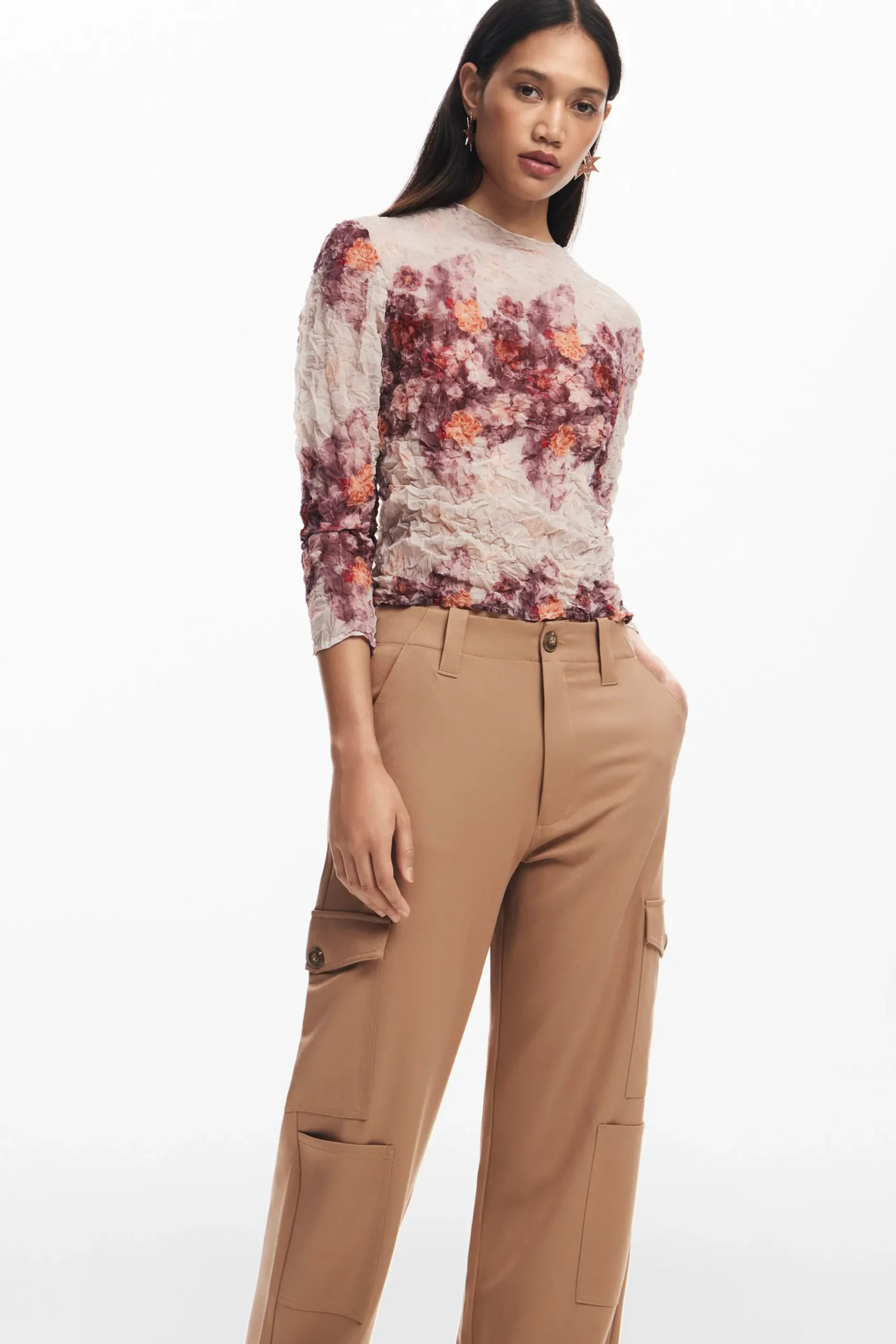 Pantalones-Desigual Pantalón cargo