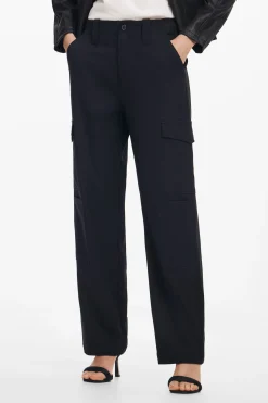 Pantalones-Desigual Pantalón cargo fluido