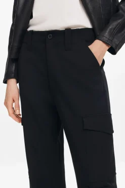 Pantalones-Desigual Pantalón cargo fluido