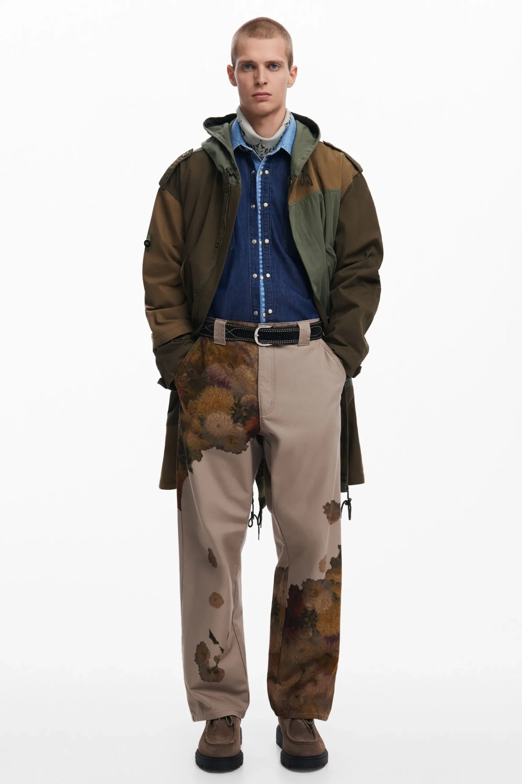 Jeans Y Pantalones-Desigual Pantalón estampado flores