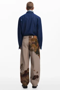 Jeans Y Pantalones-Desigual Pantalón estampado flores