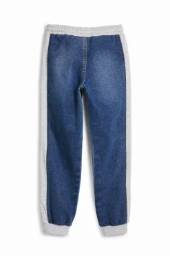 Faldas Y Pantalones-Desigual Pantalón jogger canalé estrellas