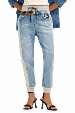 Vaqueros|Pantalones-Desigual Pantalón jogger Mickey Mouse