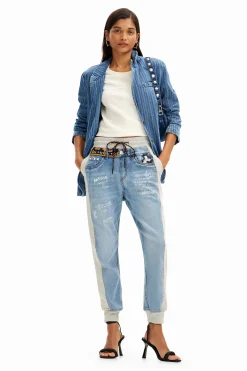 Vaqueros|Pantalones-Desigual Pantalón jogger Mickey Mouse