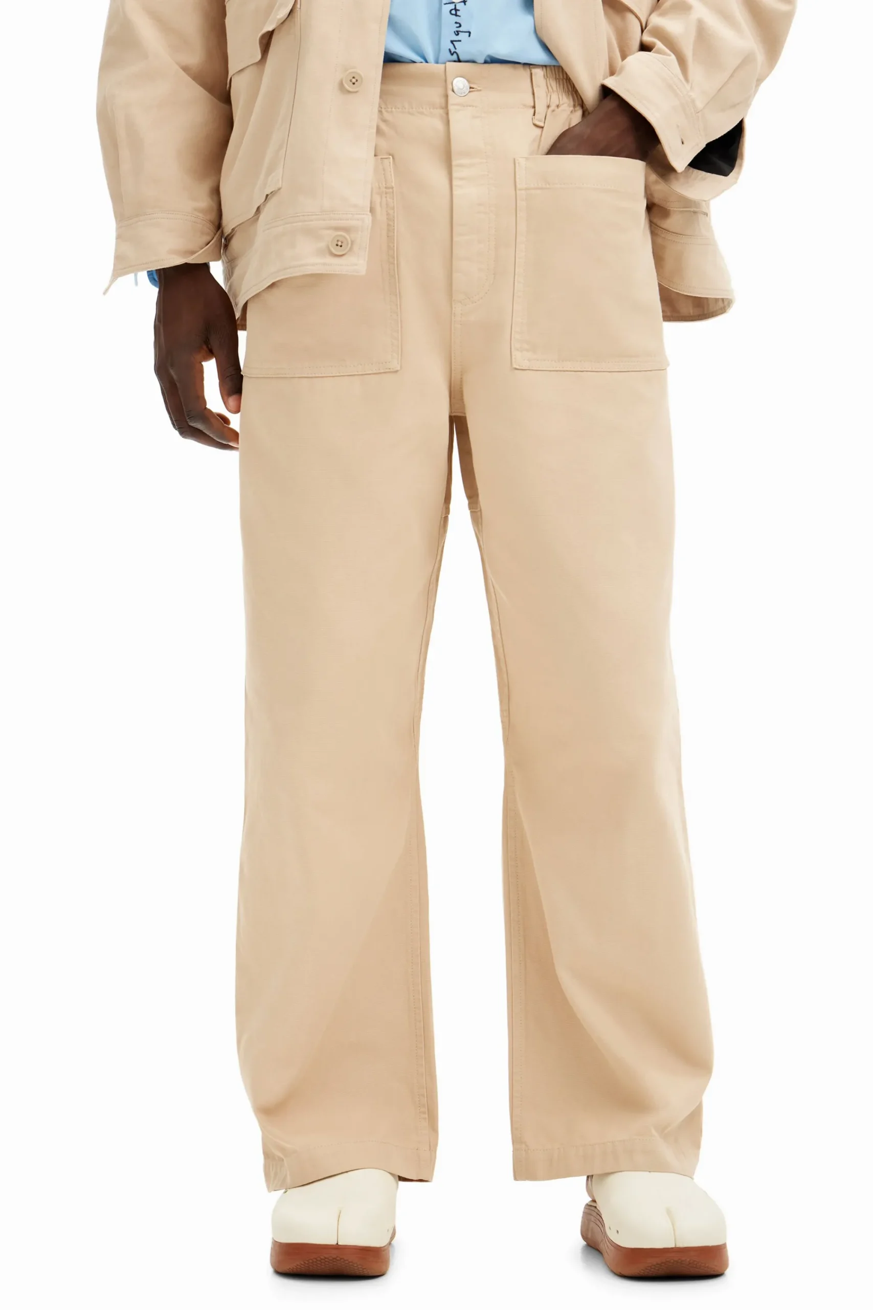 Jeans Y Pantalones-Desigual Pantalón largo bolsillos