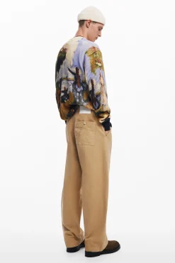 Jeans Y Pantalones-Desigual Pantalón largo bolsillos