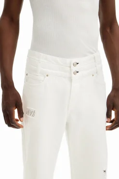 Jeans Y Pantalones-Desigual Pantalón largo denim