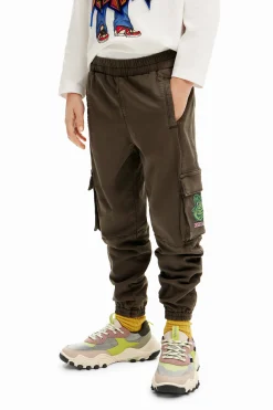 Pantalones Y Jeans-Desigual Pantalón largo jogger bolsillos cargo