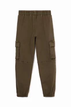 Pantalones Y Jeans-Desigual Pantalón largo jogger bolsillos cargo